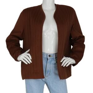 Vintage Graff Quilted Open Front Jacketall measuremen